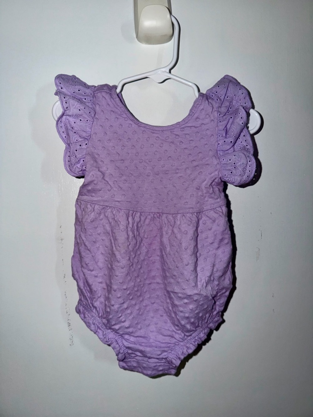 GAP Lilac Eyelet Flutter One-Piece